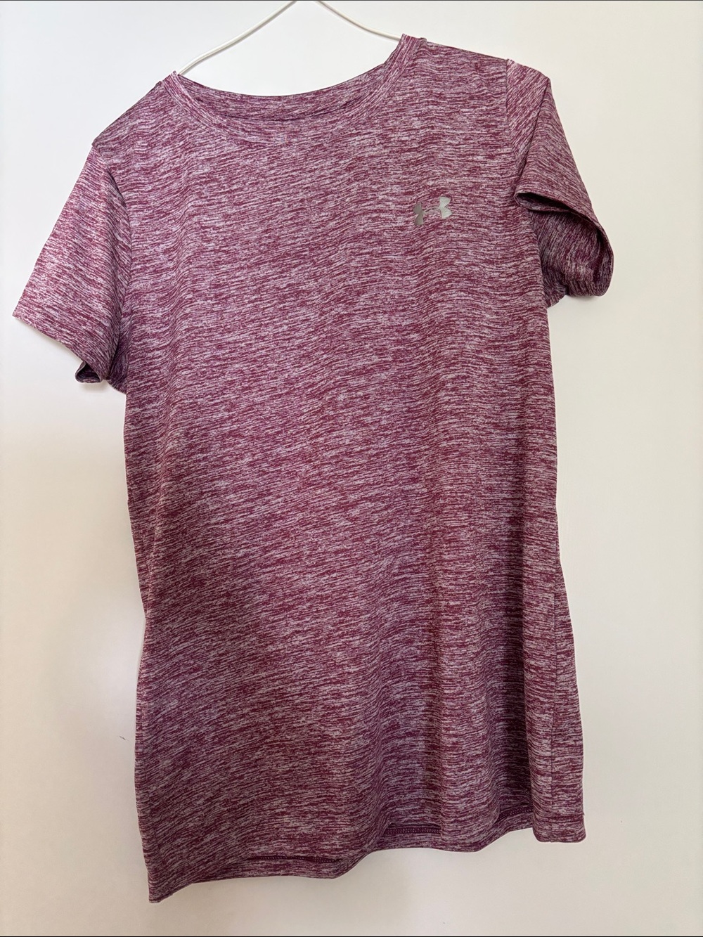 Under Armour Women's Heathered Maroon Short Sleeve Performance Tee